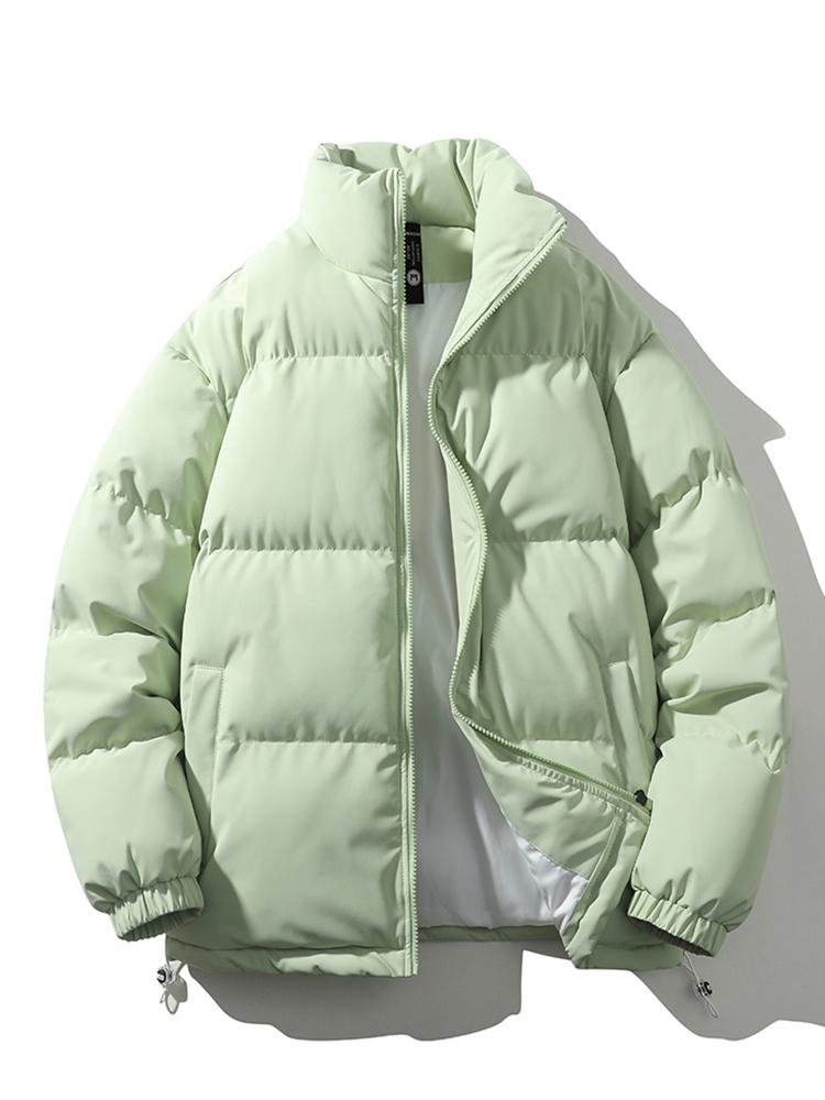 Street-Wave John Puffer Jacket Unisex Insulated Quilted Coat With Zip Closure
