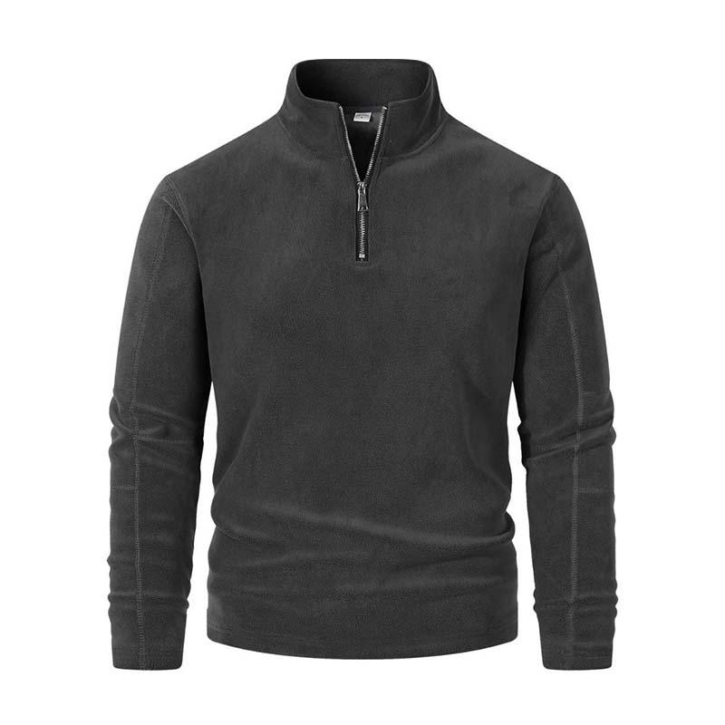 Street-Wave Mens Half Zip Fleece Pullover Cozy Soft Comfort Everyday Wear Versatile Warm