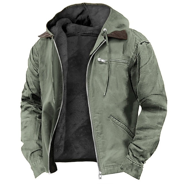Street-wave Mens Elegant Insulated Jacket Tailored Fit for Warmth in Winter Essential