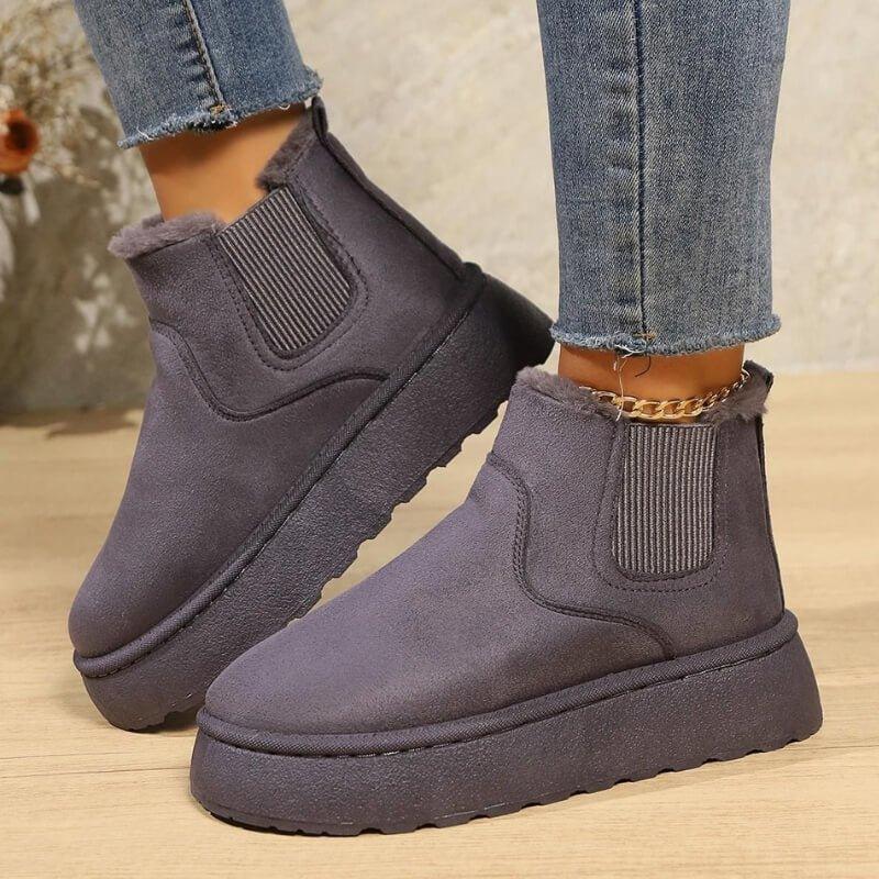 Women's Warm Boots with Insulated Lining and Durable Sole