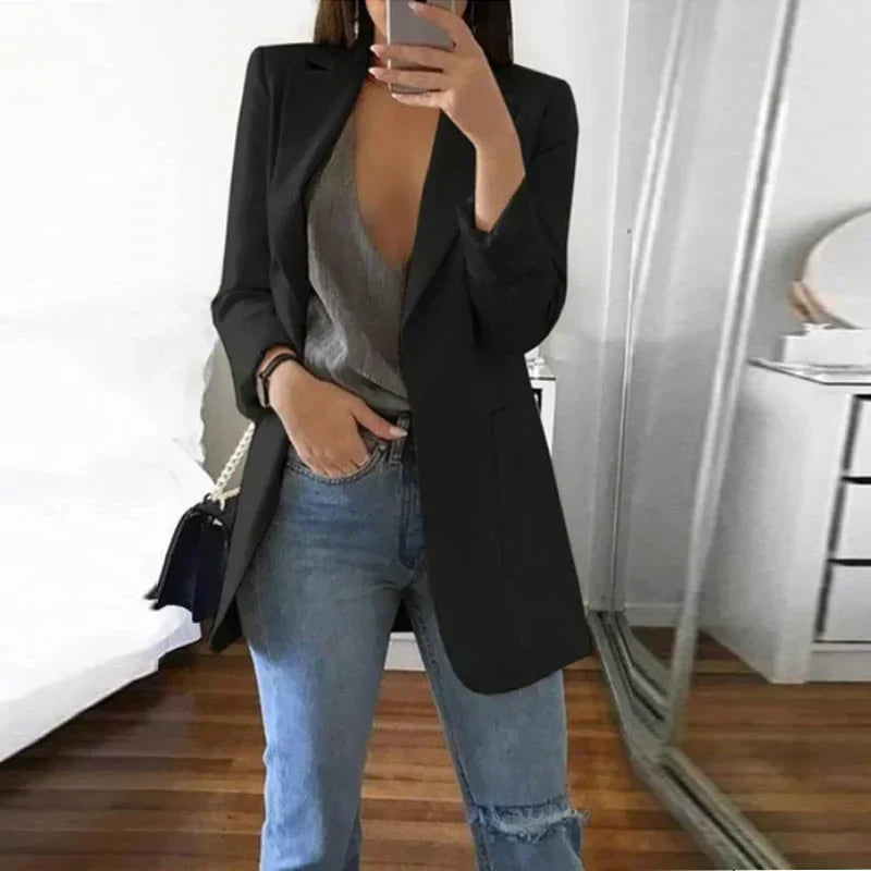 Street-wave Serena Streetwear Blazer For Stylish Professionals With Modern Silhouette And Versatility