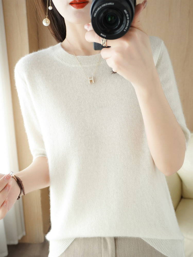 Street-Wave Women Merino Cashmere Knit Pullover Soft Wool Blend With Cashmere-Like Warmth For Everyday Comfort