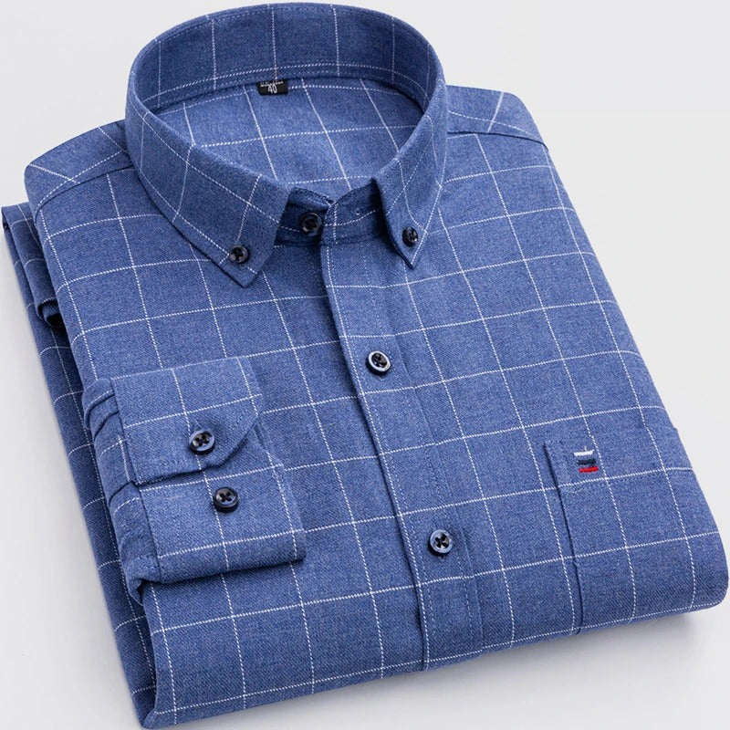 Mens Cotton Summer Shirt Plaid Breathable Lightweight Comfort Street Wave Anjo Versatile Casual Wardrobe Essential