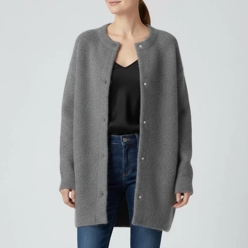 Street Wave Womens Oversized Cardigan Button Down Front