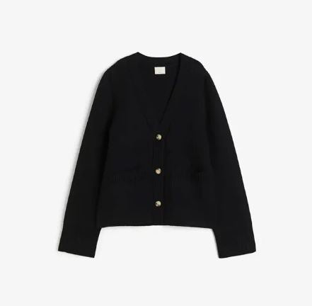 Street-wave Elegant Knit Cardigan for Women Durable Cozy Wool Blend Nostalgic Design