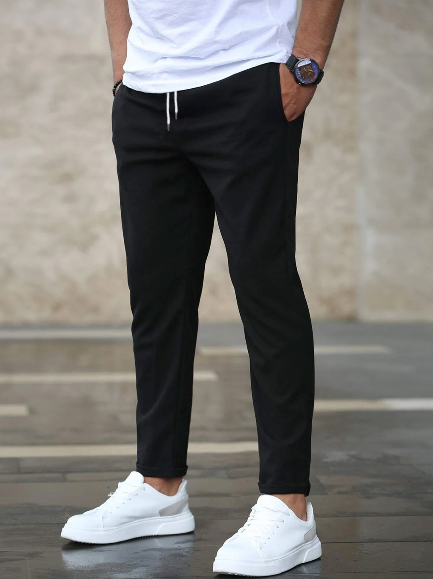 Street-wave Men's All Day Comfort Classic Fit Trousers for Casual and Business Wear