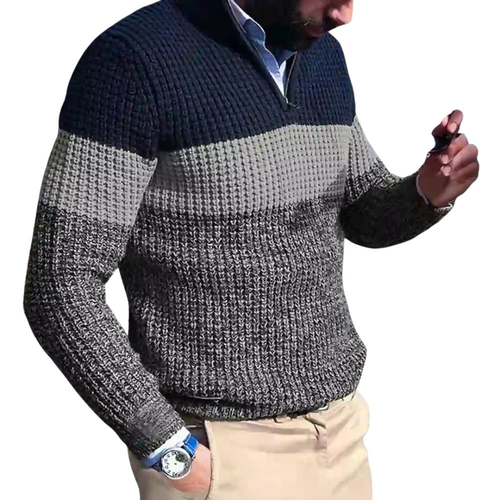 Mens Zip Pullover Streetwave Classic Knit Warmth For Men Versatile Everyday Essential