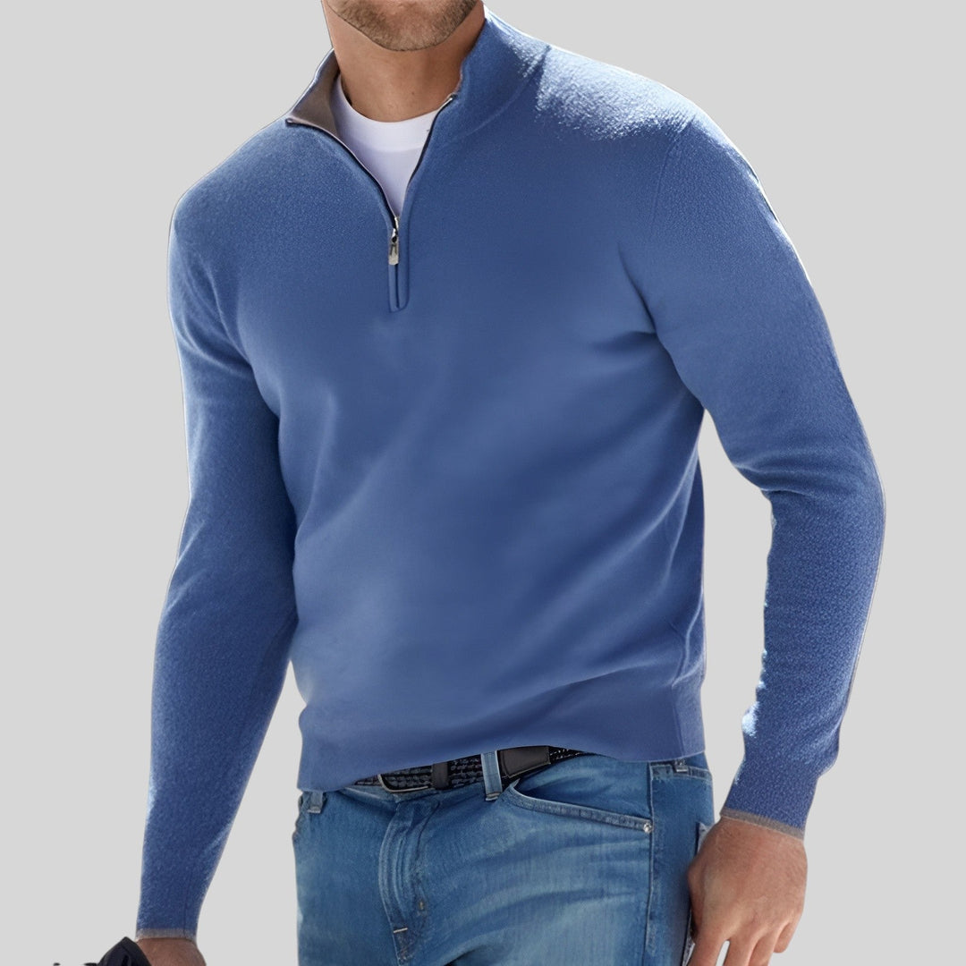 Street Wave Waldric Men's Pullover Classic Warmth Soft Fabric Timeless Fit Ideal Winter Everyday