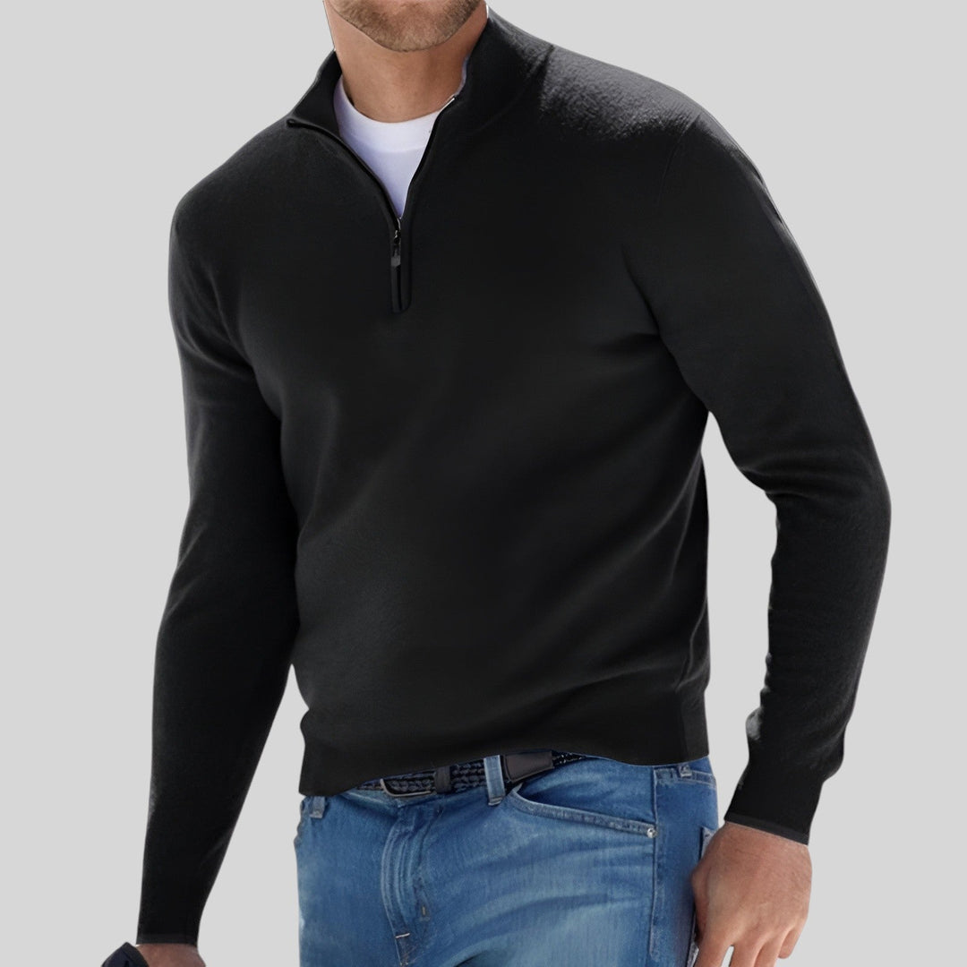 Street Wave Waldric Men's Pullover Classic Warmth Soft Fabric Timeless Fit Ideal Winter Everyday