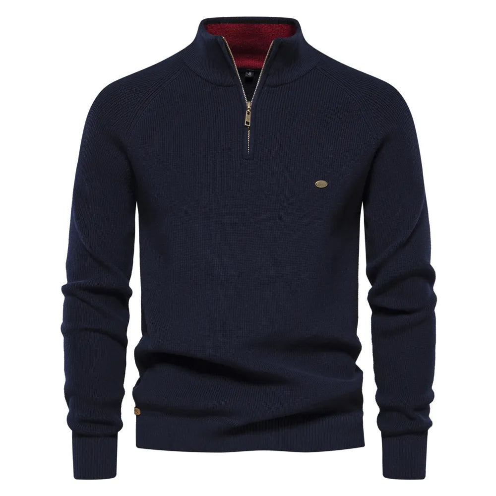 Street-wave Mens Winter Knit Sweater For Classic Warmth And Cozy All Day Comfort