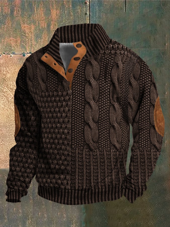 Street-Wave Theodor Classic Mens Winter Pullover Timeless Warmth Cozy Knit Sweater
