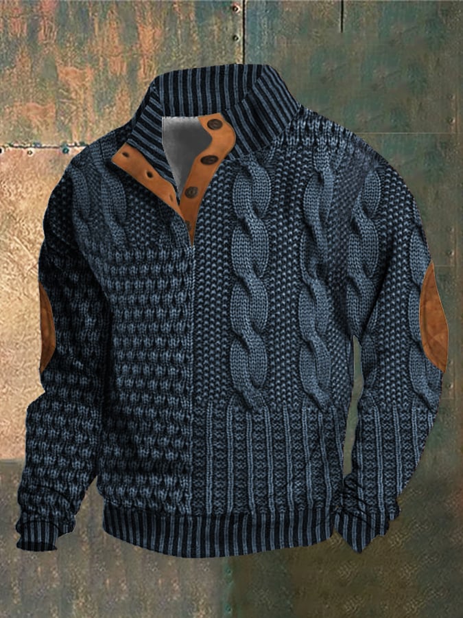 Street-Wave Theodor Classic Mens Winter Pullover Timeless Warmth Cozy Knit Sweater