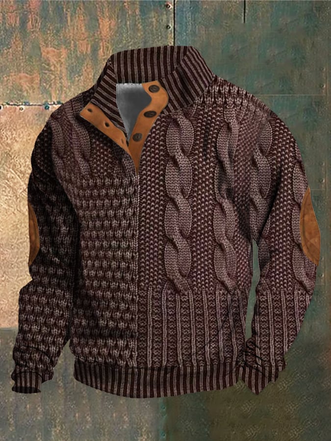 Street-Wave Theodor Classic Mens Winter Pullover Timeless Warmth Cozy Knit Sweater