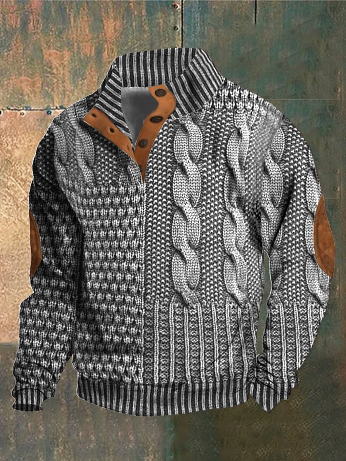 Street-Wave Theodor Classic Mens Winter Pullover Timeless Warmth Cozy Knit Sweater