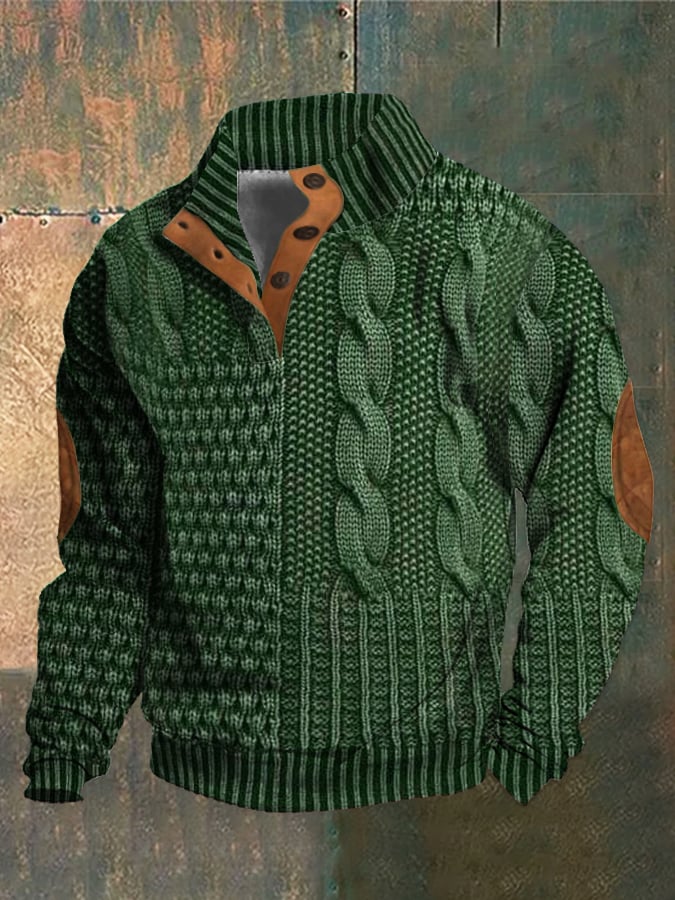Street-Wave Theodor Classic Mens Winter Pullover Timeless Warmth Cozy Knit Sweater