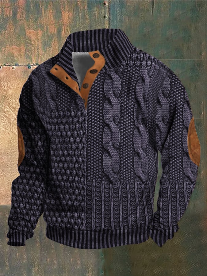 Street-Wave Theodor Classic Mens Winter Pullover Timeless Warmth Cozy Knit Sweater