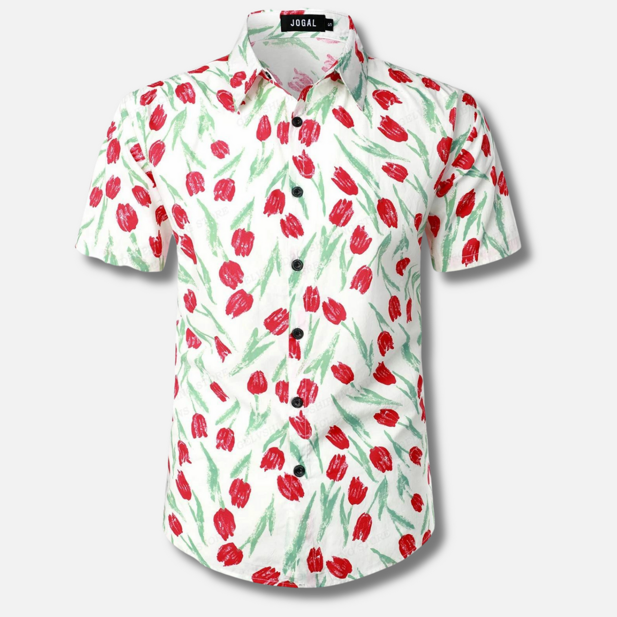 Hawaiian Shirt For Men Breathable Tropical Print Island Vibe Street Wave Vacation Wear