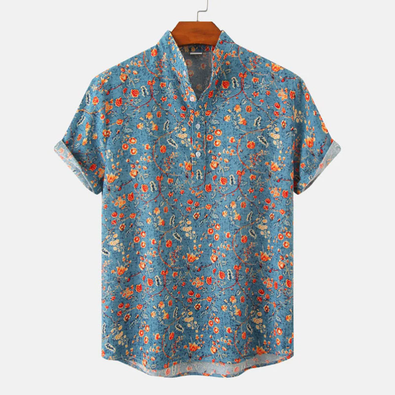 Street Wave Morvan Short Sleeve Summer Shirt For Men Classic Lightweight Breathable Comfort