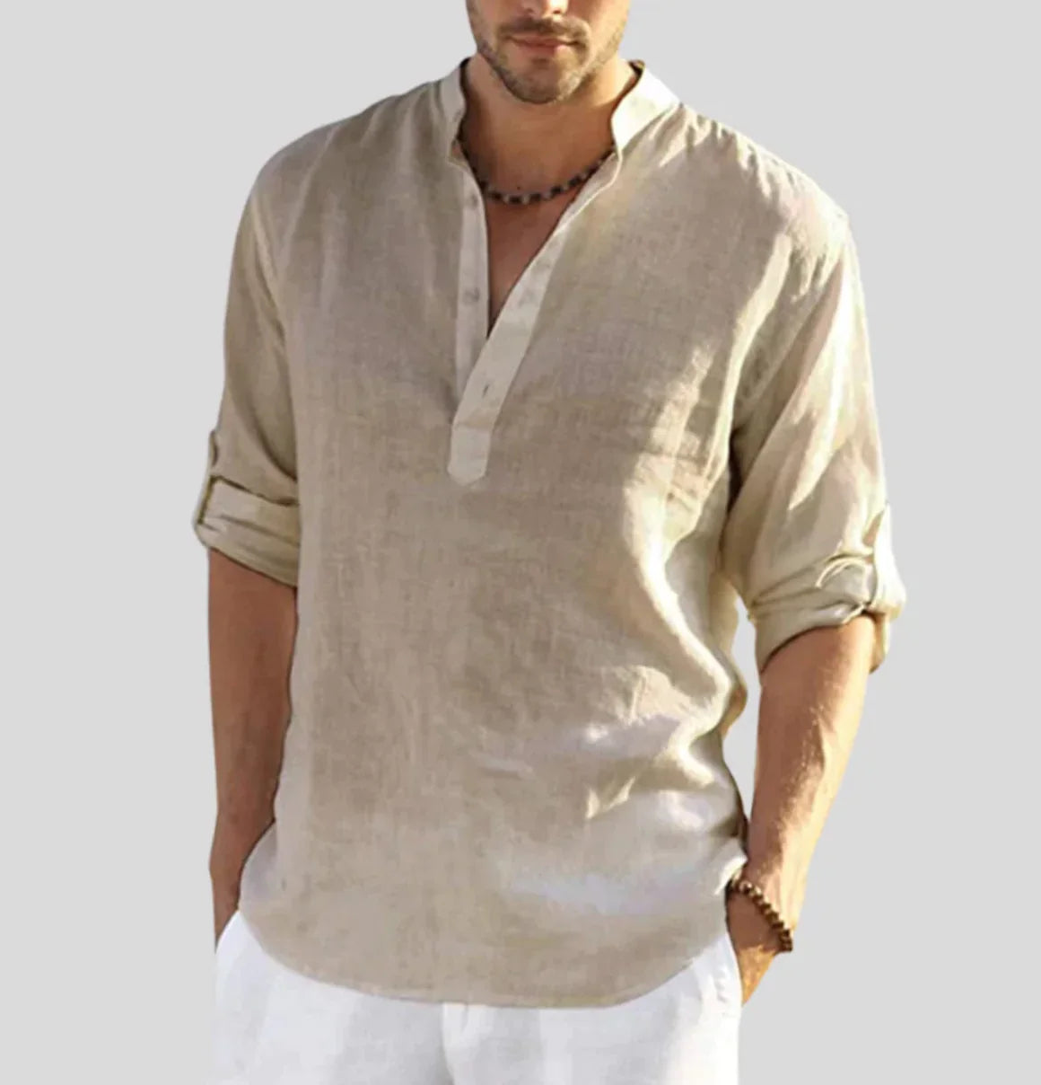 Streetwave Linen Shirt Konradin Breathable Summer Classic Fit For Men Versatile Dailywear