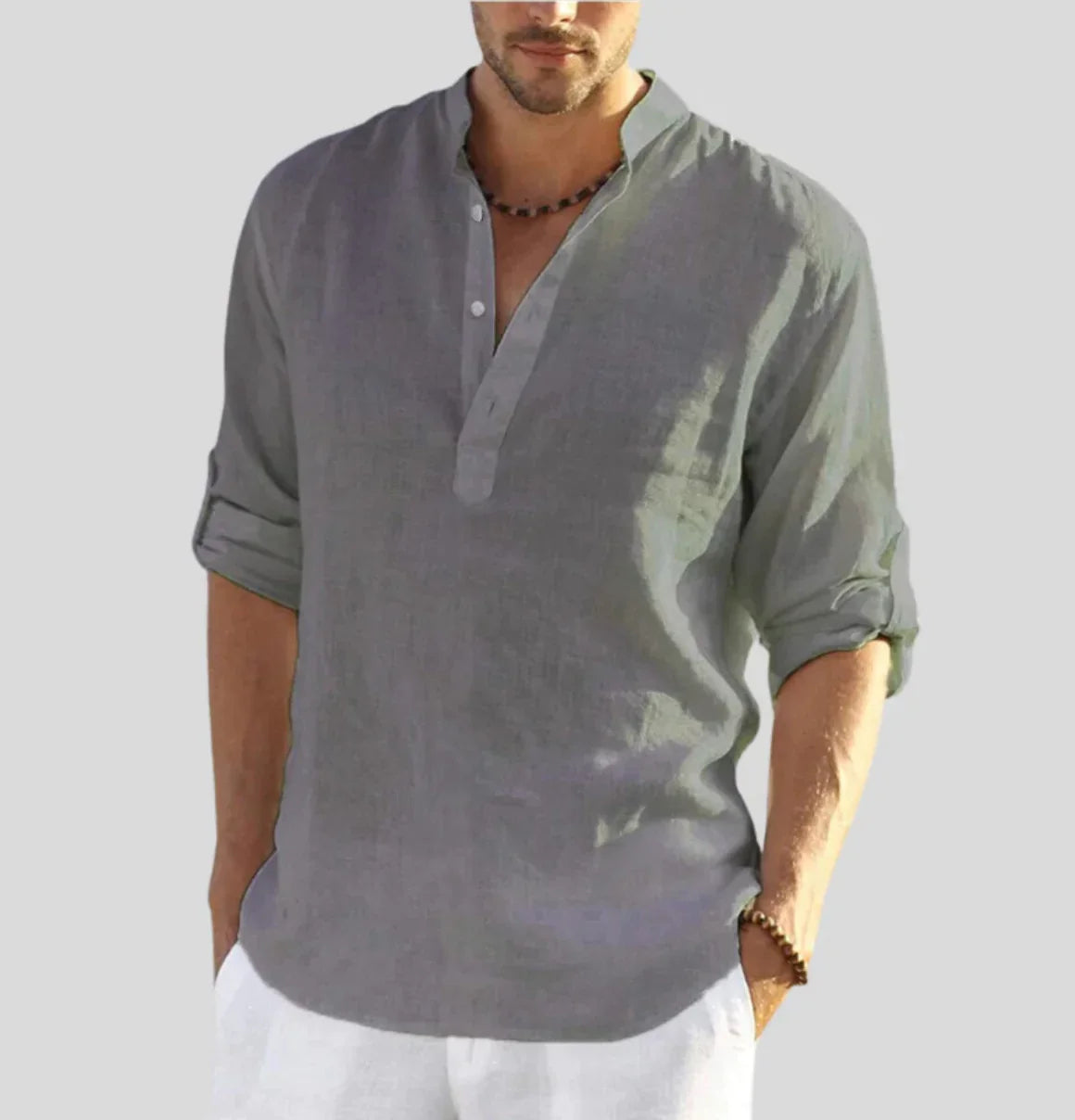 Streetwave Linen Shirt Konradin Breathable Summer Classic Fit For Men Versatile Dailywear