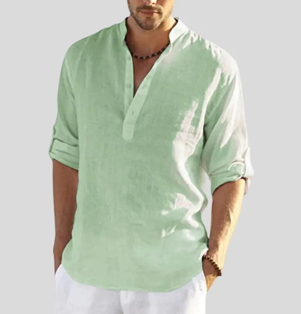 Streetwave Linen Shirt Konradin Breathable Summer Classic Fit For Men Versatile Dailywear