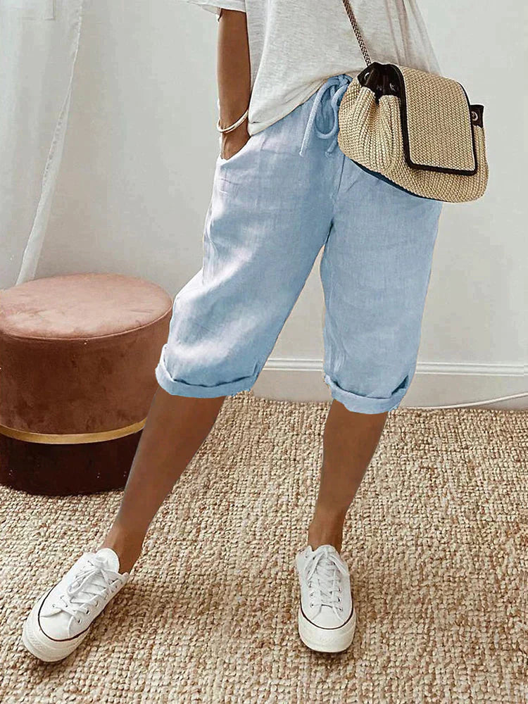 Greta Lightweight Summer Pants Unisex Breathable Drawstring Comfort Street Wave