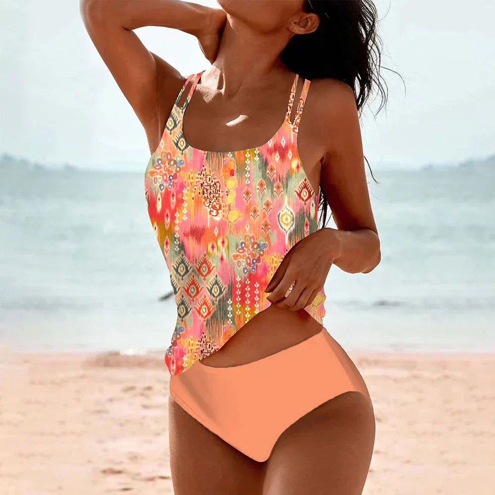 Street-Wave Wendy Tankini Set Women Flattering Coverage