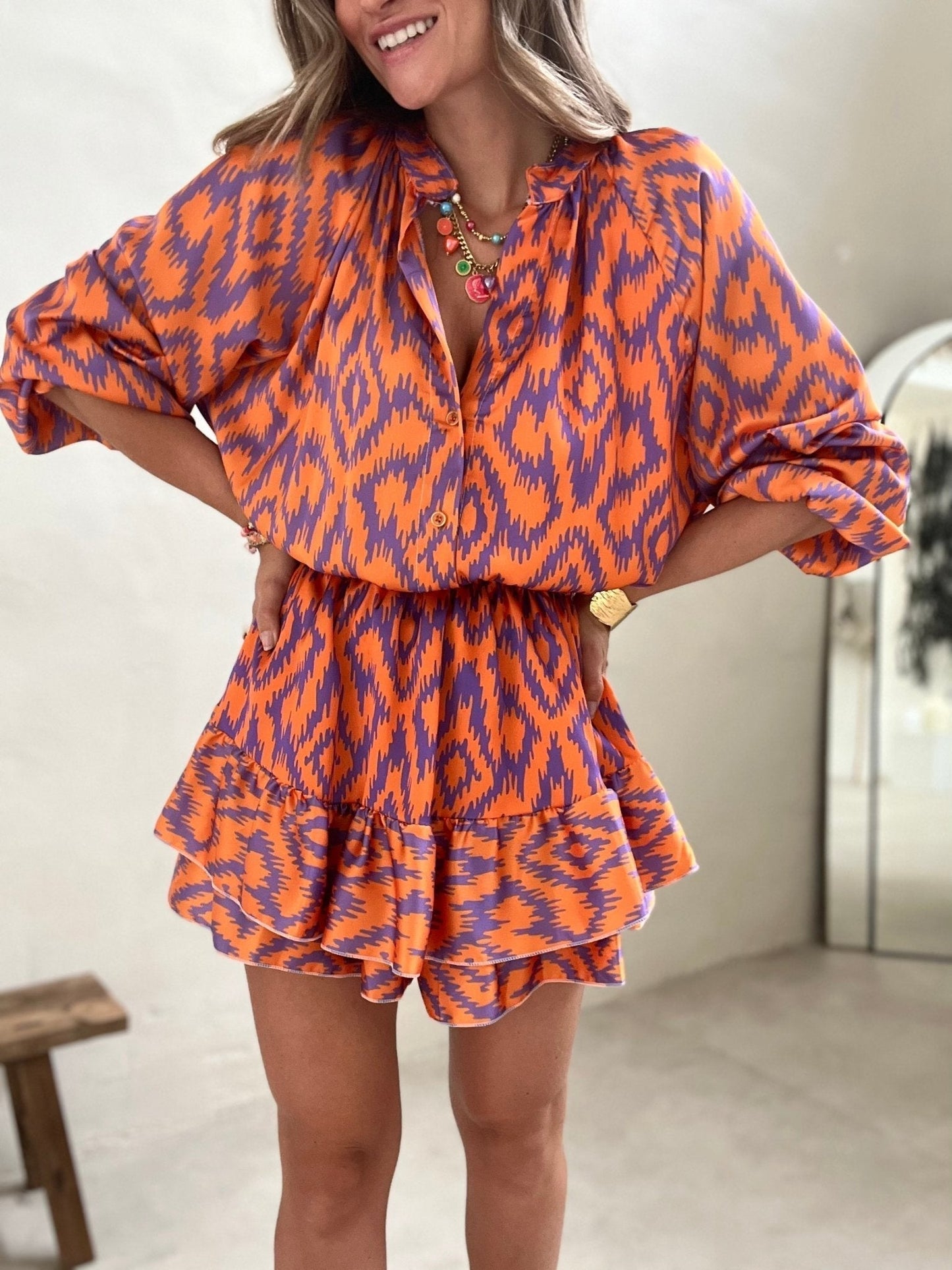 Street-Wave Eleanor Ruffle Mini Dress For Women Breezy Summer Style