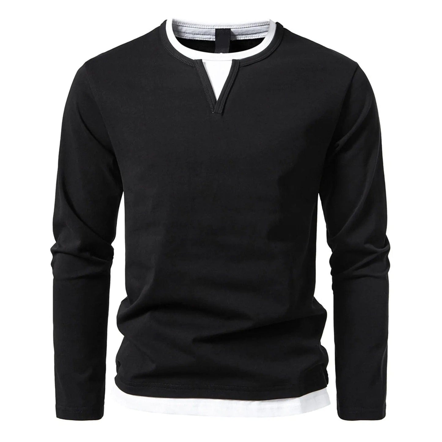 Street-Wave Mens Everyday Pullover Sweatshirt Warm Comfortable Casual Knit For Fall Winter