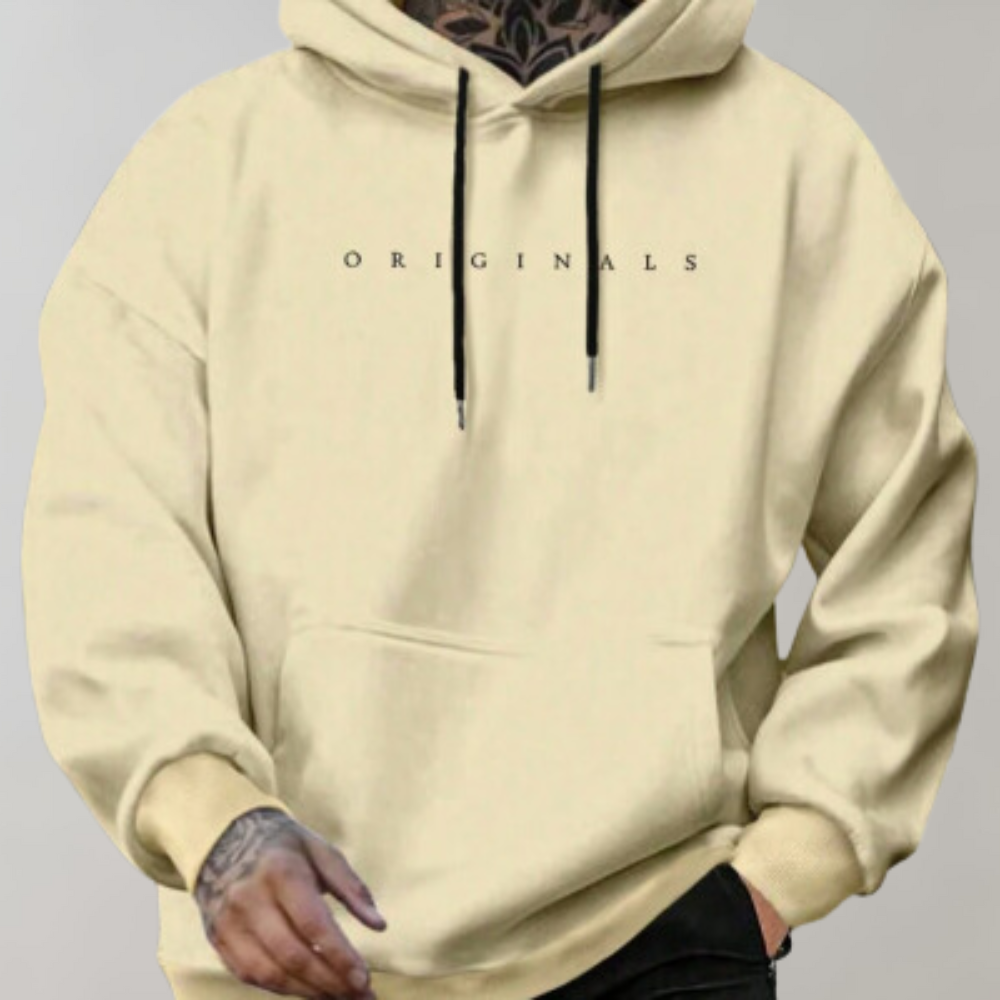 Street Wave Hoodie For Men Cozy Soft Warmth For Everyday Comfort And Sporty Look