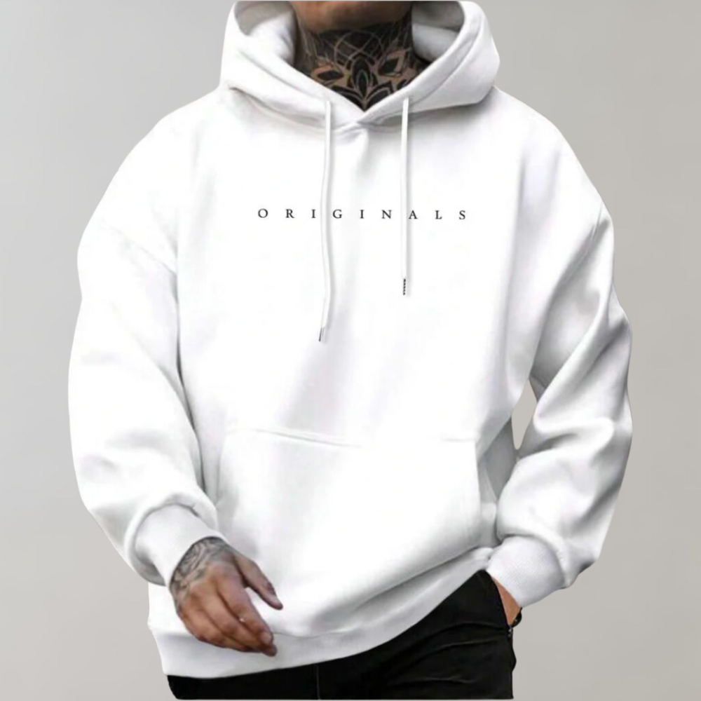 Street Wave Hoodie For Men Cozy Soft Warmth For Everyday Comfort And Sporty Look