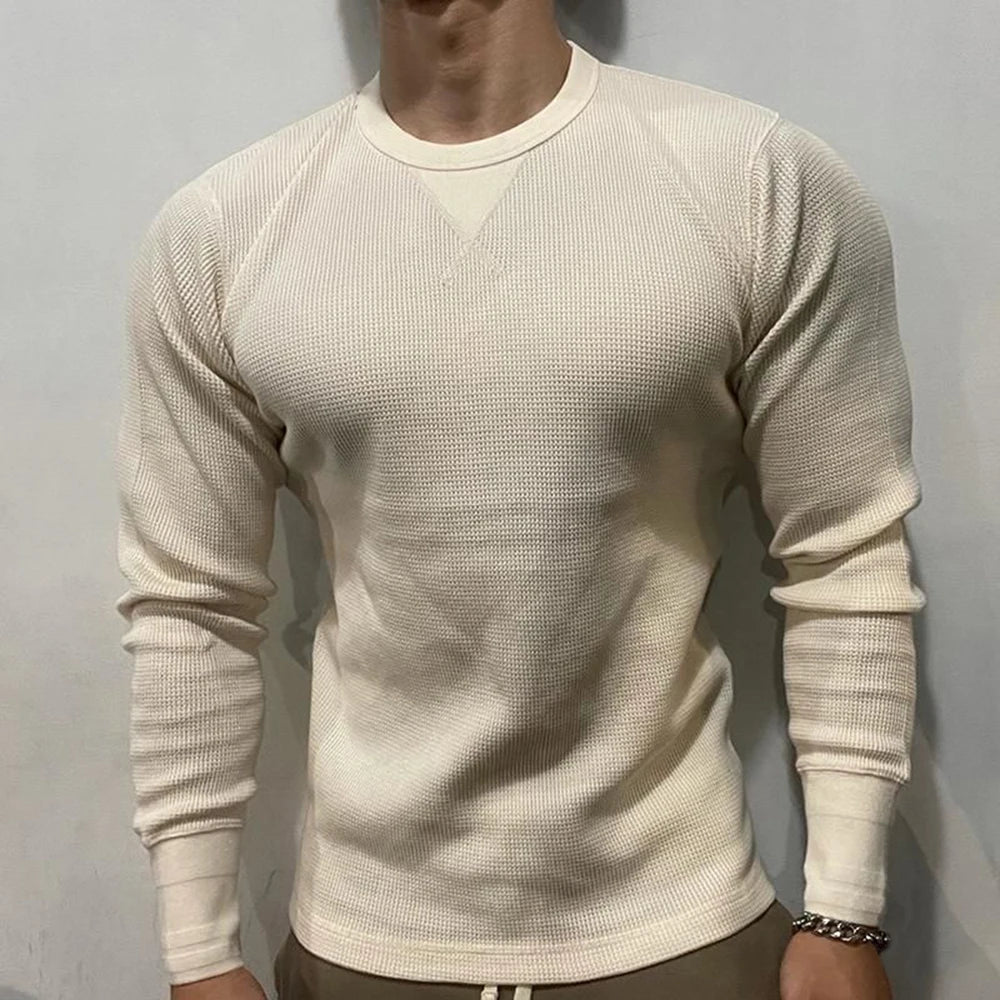 Welbert Slim-Fit Mens Pullover Knit Sweater For Men Soft Breathable Fabric Everyday Style