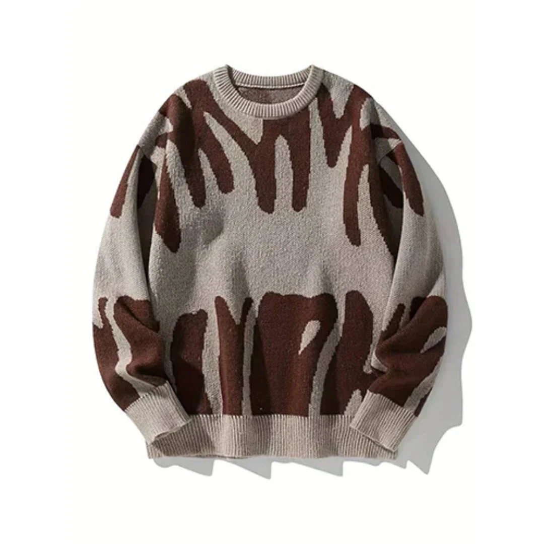 Mens Cozy Winter Sweater Ignatius by Streetwave Relaxed Fit Warm Knit for Cold Days