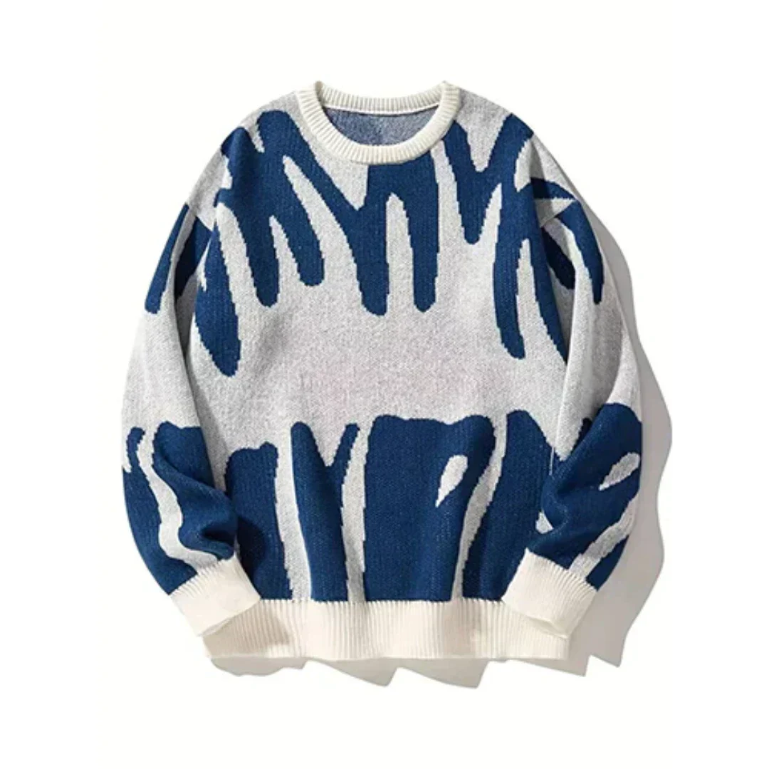 Mens Cozy Winter Sweater Ignatius by Streetwave Relaxed Fit Warm Knit for Cold Days