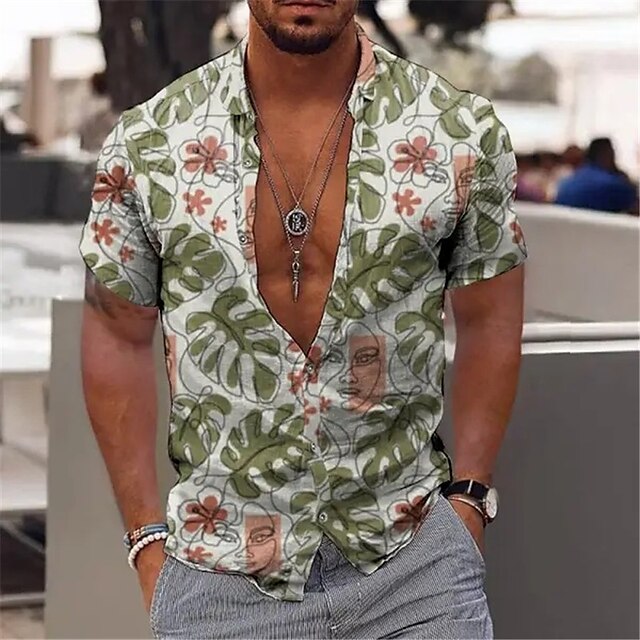 Streetwave Mens Colorful Summer Shirt Breathable Lightweight Everyday Essential Wardrobe