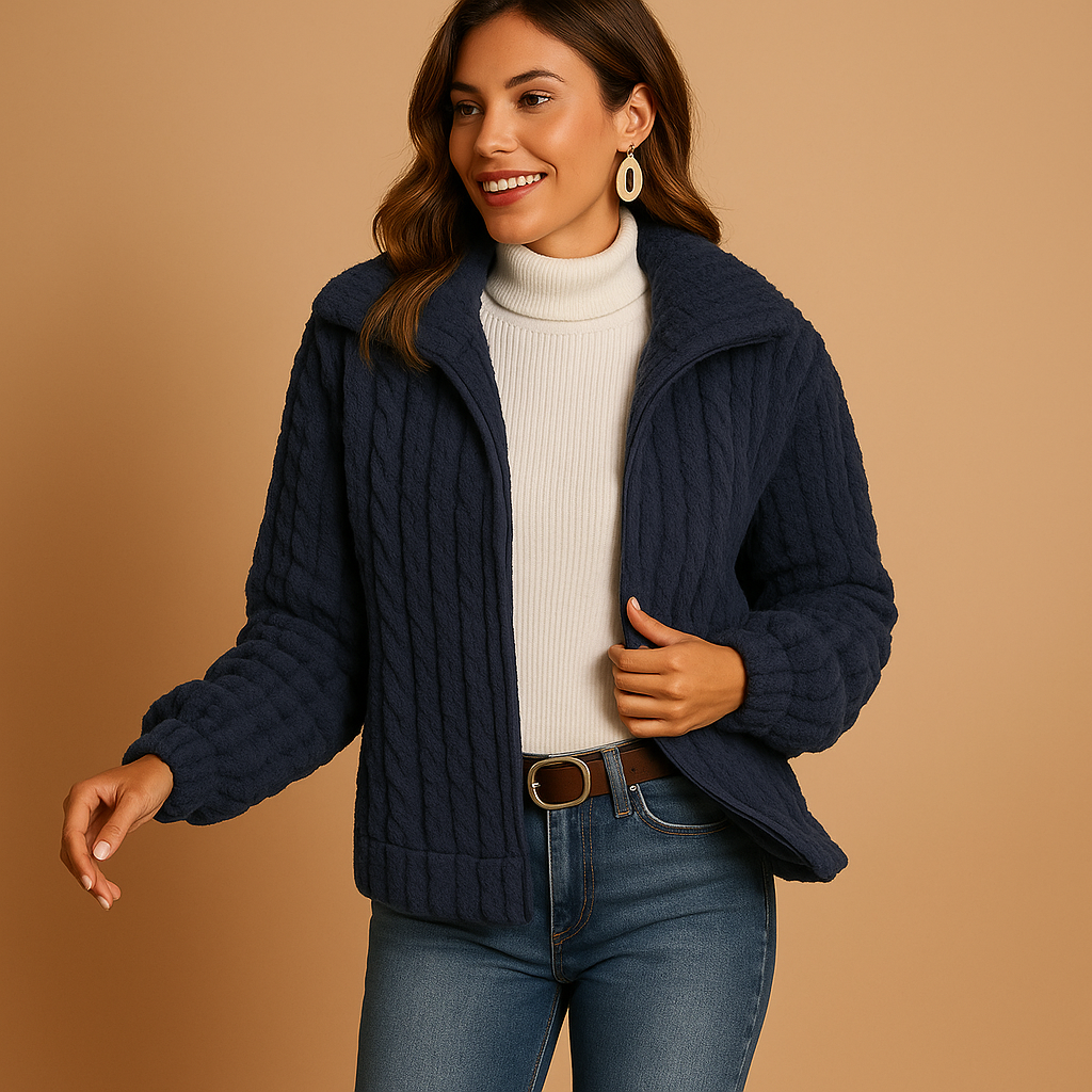 Streetwave Isabelle Fleece Jacket For Women Stand Collar Warmth And Cozy Comfort Everyday