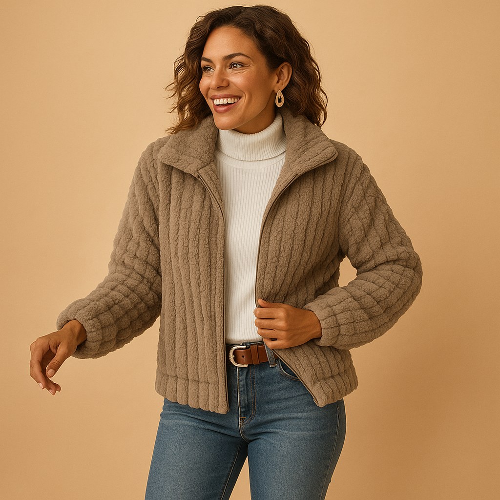 Streetwave Isabelle Fleece Jacket For Women Stand Collar Warmth And Cozy Comfort Everyday