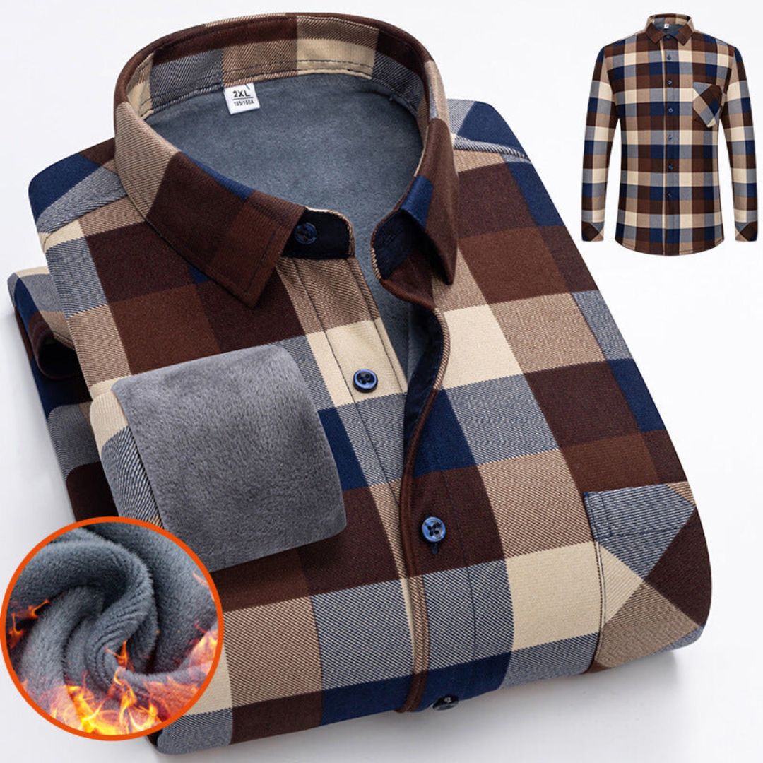Streetwave Mens Fleece Winter Shirt Cozy Warmth With Soft Plush Lining Relaxed Fit For Men Outdoors