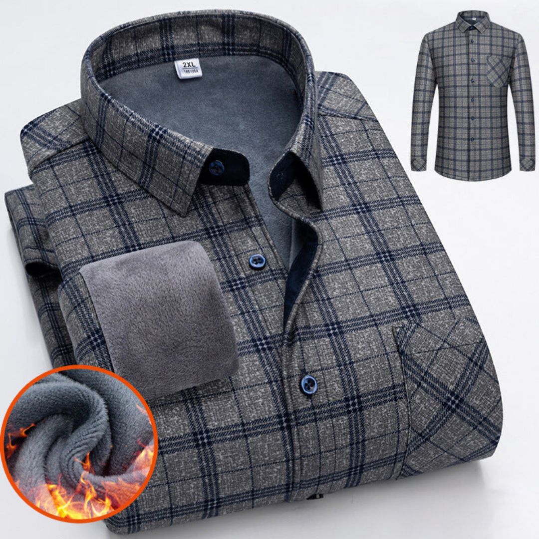 Streetwave Mens Fleece Winter Shirt Cozy Warmth With Soft Plush Lining Relaxed Fit For Men Outdoors