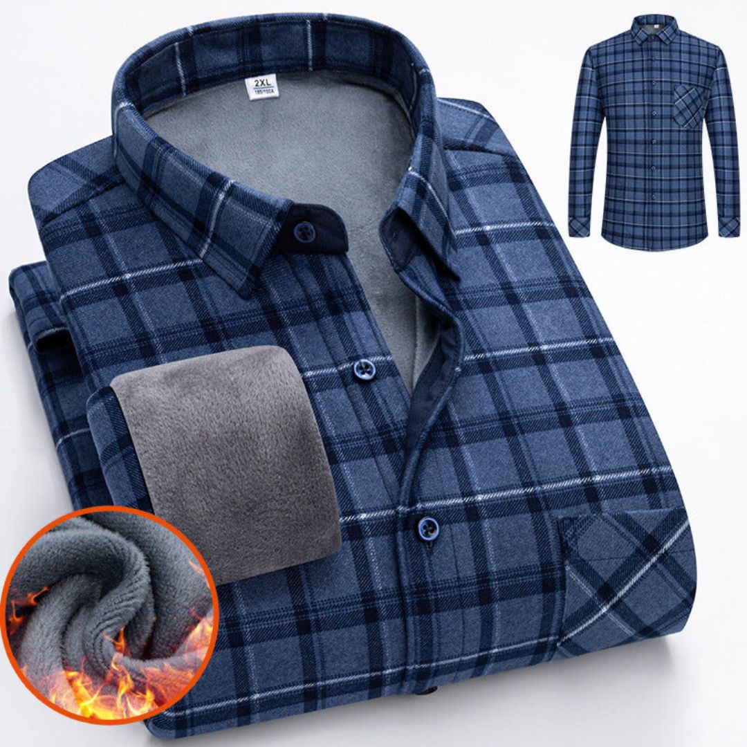 Streetwave Mens Fleece Winter Shirt Cozy Warmth With Soft Plush Lining Relaxed Fit For Men Outdoors