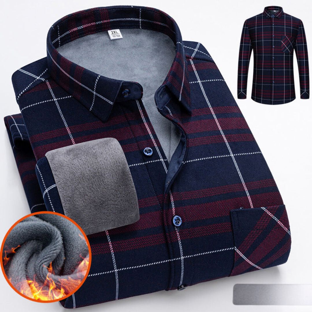 Streetwave Mens Fleece Winter Shirt Cozy Warmth With Soft Plush Lining Relaxed Fit For Men Outdoors