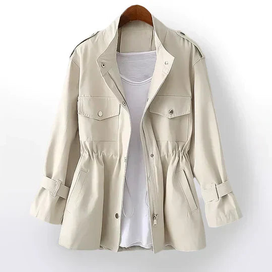 Street Wave Lightweight Womens Jacket With Functional Pockets And Adjustable Cuffs Chic Everyday Coat
