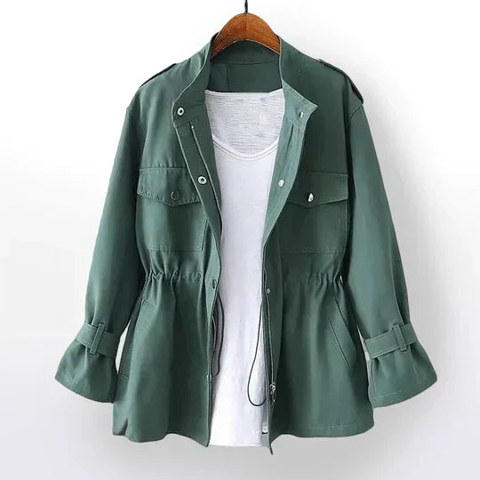 Street Wave Lightweight Womens Jacket With Functional Pockets And Adjustable Cuffs Chic Everyday Coat