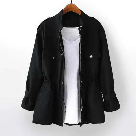 Street Wave Lightweight Womens Jacket With Functional Pockets And Adjustable Cuffs Chic Everyday Coat