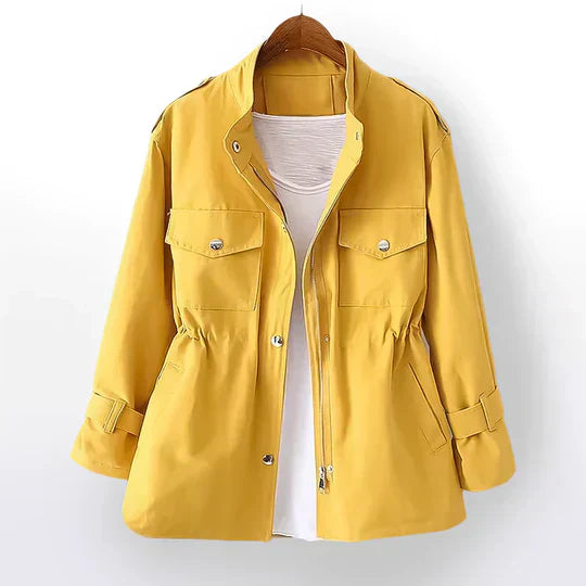 Street Wave Lightweight Womens Jacket With Functional Pockets And Adjustable Cuffs Chic Everyday Coat