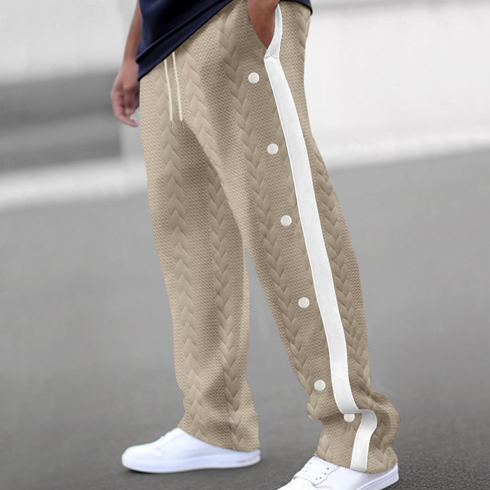 Eldric Men's Summer Pants Lightweight Breathable Easy Wear Relaxed Fit for Hot Weather