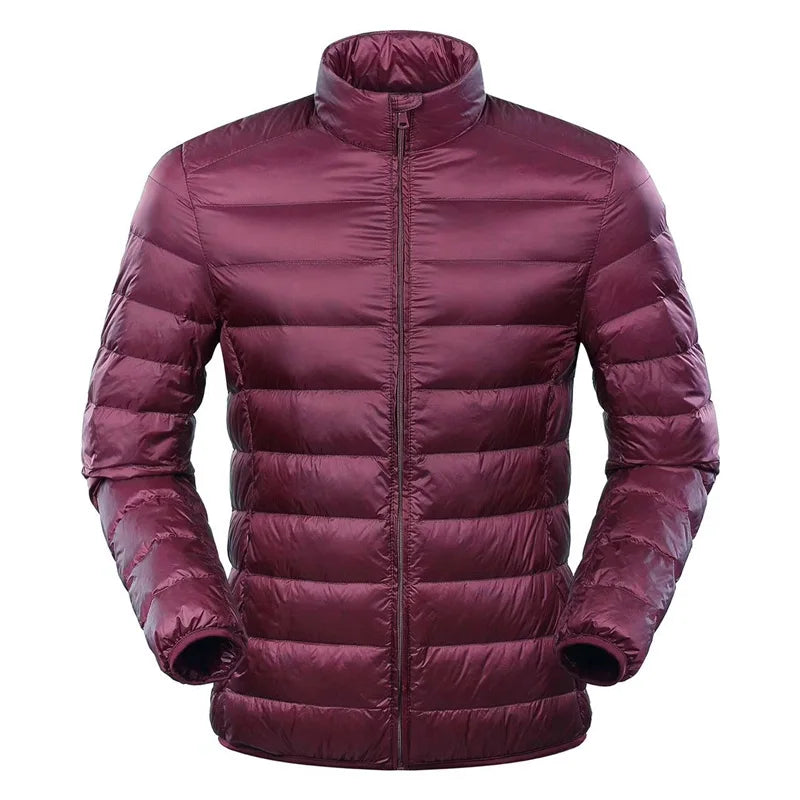Leon Men's Ultra Light Down Jacket By Street-Wave Windproof Warmth For Cold Weather Outdoor And Casual Wear