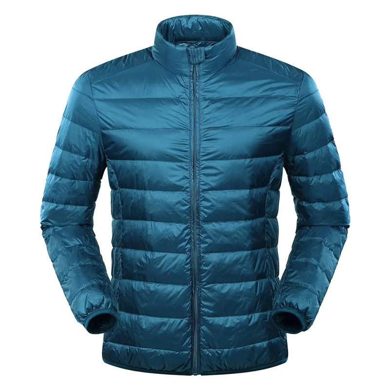 Leon Men's Ultra Light Down Jacket By Street-Wave Windproof Warmth For Cold Weather Outdoor And Casual Wear