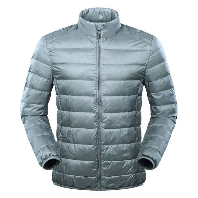 Leon Men's Ultra Light Down Jacket By Street-Wave Windproof Warmth For Cold Weather Outdoor And Casual Wear