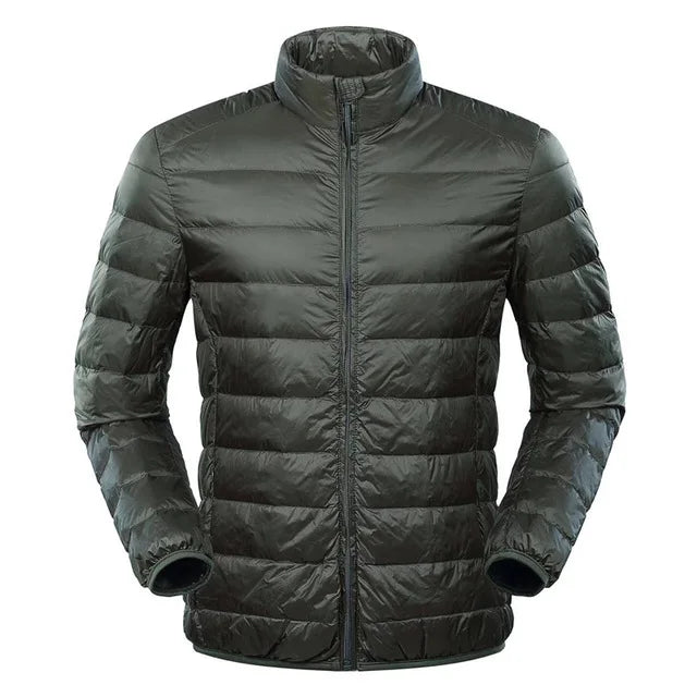 Leon Men's Ultra Light Down Jacket By Street-Wave Windproof Warmth For Cold Weather Outdoor And Casual Wear